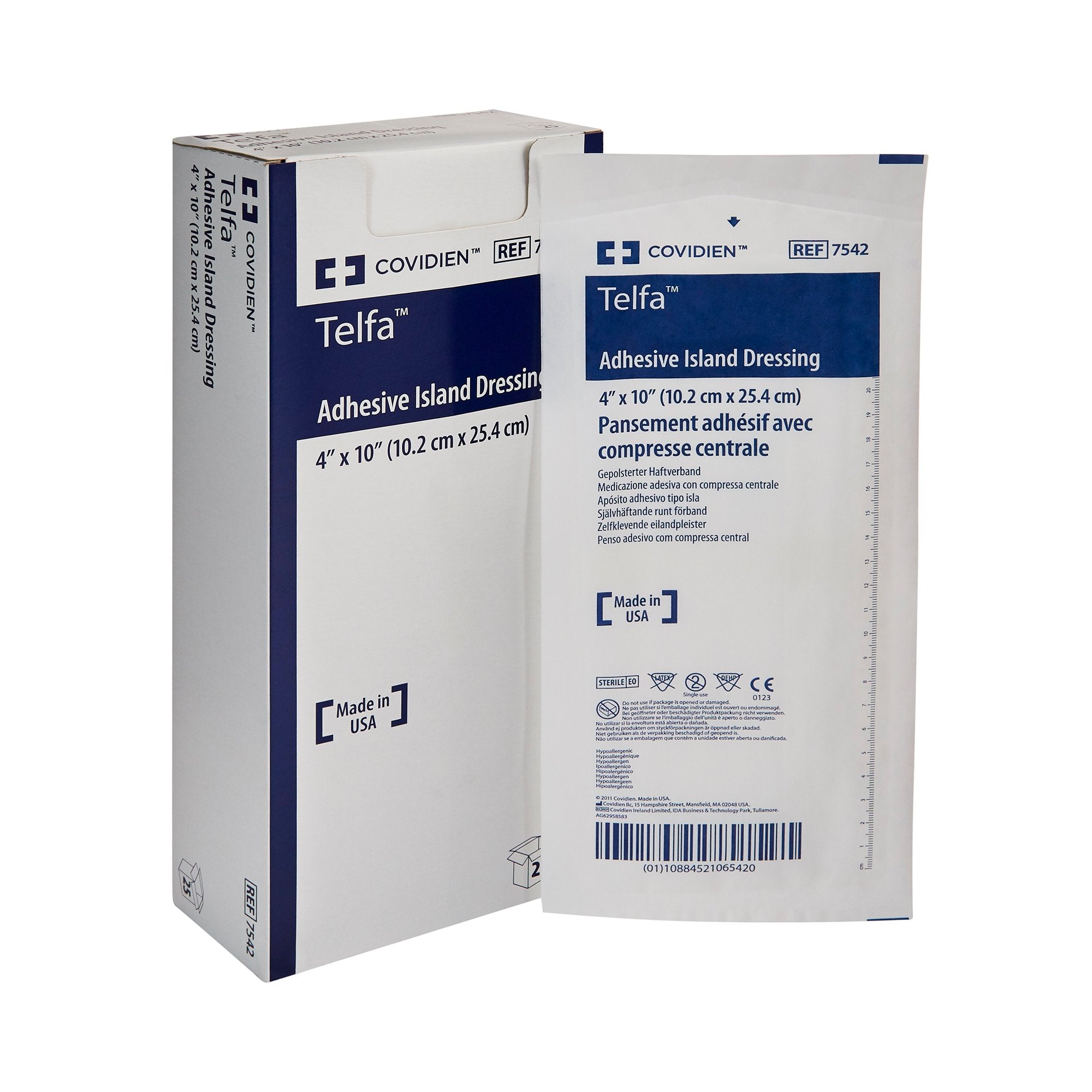 Cardinal - Island Dressing Telfa™ 4 X 10 Inch Rectangle Sterile [100/CS]