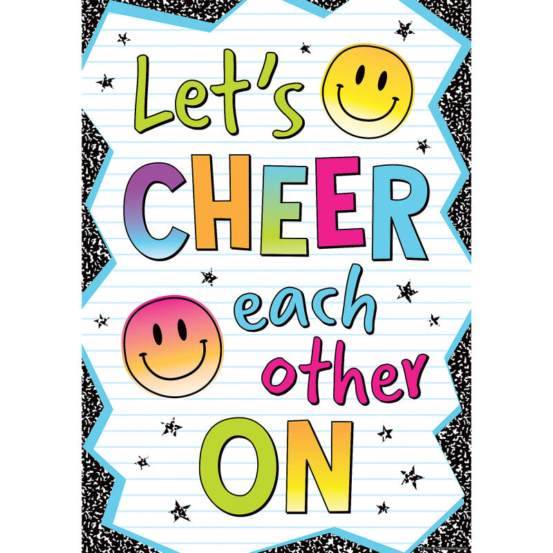 Lets Cheer Each Other On Positive Poster