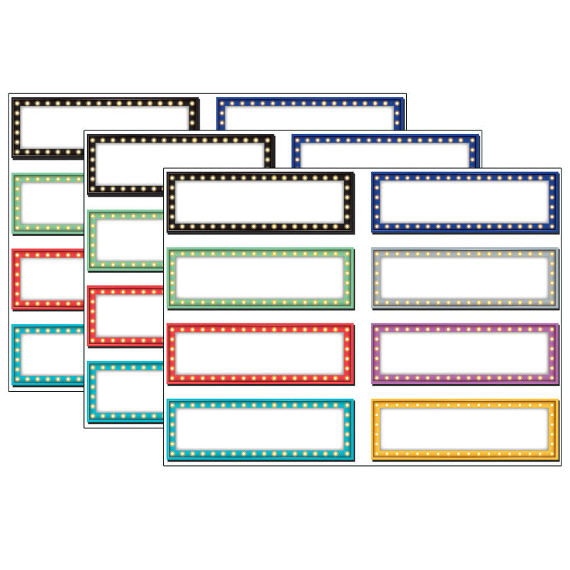 TEACHER CREATED RESOURCES - Marquee Labels Magnetic Accents, 20 Per Pack, 3 Packs