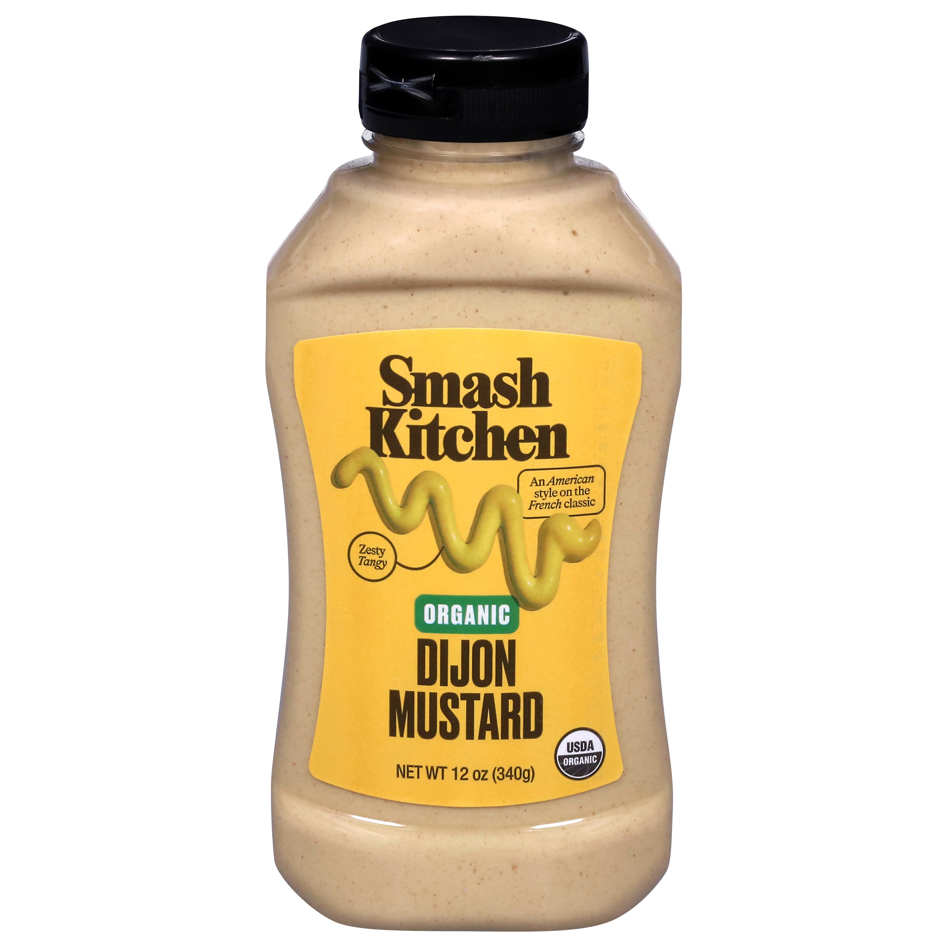 Smash Kitchen Organic Dijon Mustard 12 oz - Case of 12