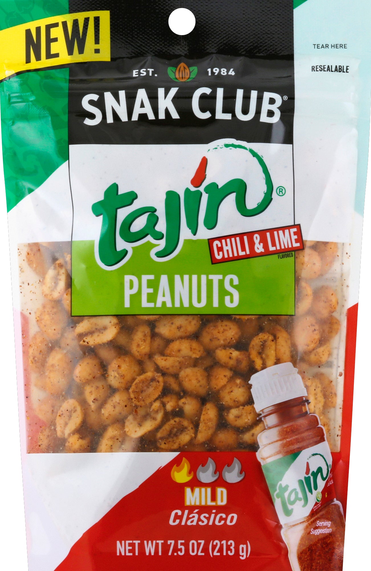 Snak Club Peanuts 7.5 oz - Case of 6