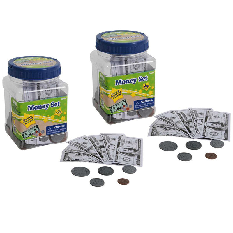 EUREKA - Tub of Money, 234 Per Pack, 2 Sets