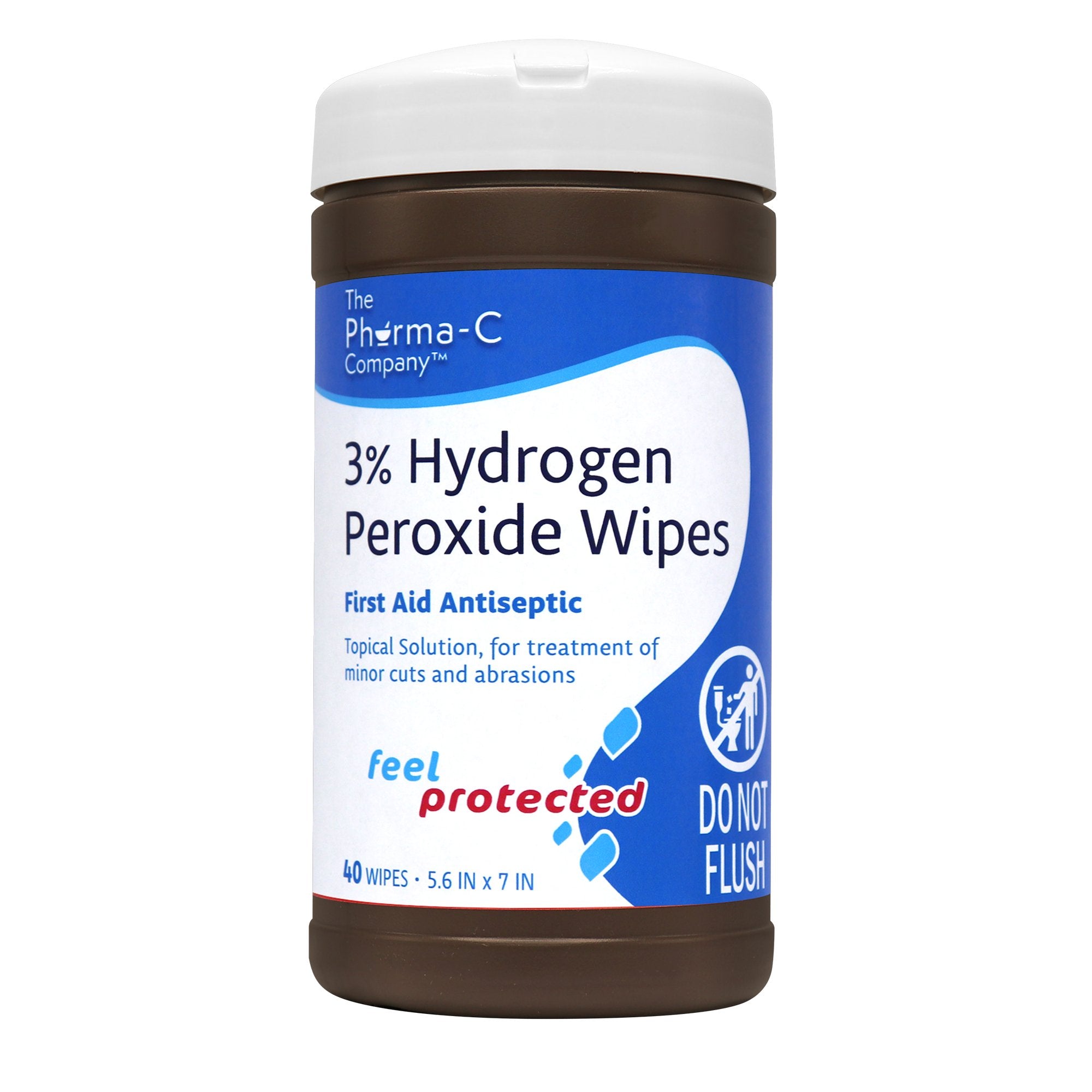 Kleen Test Products Corp - Antiseptic Skin Wipe Pharma-C-Wipes® Towelette Canister [1/PK]