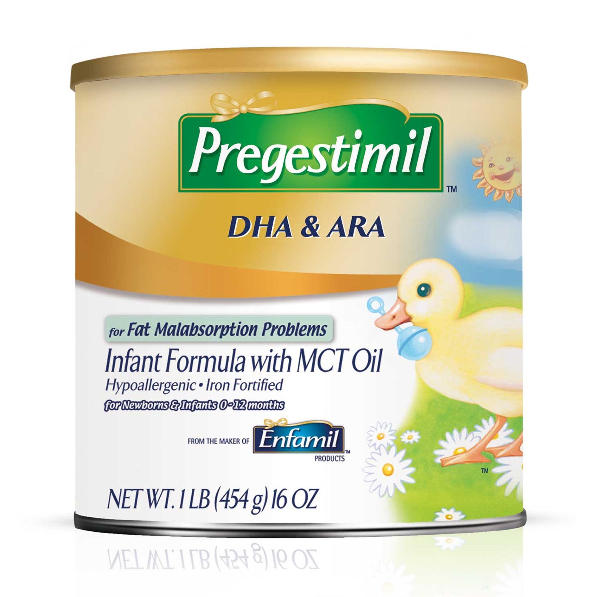 Mead Johnson - Infant Formula Pregestimil® Unflavored 1 lb. Can Powder MCT Oil Fat Malabsorption [1/EA]