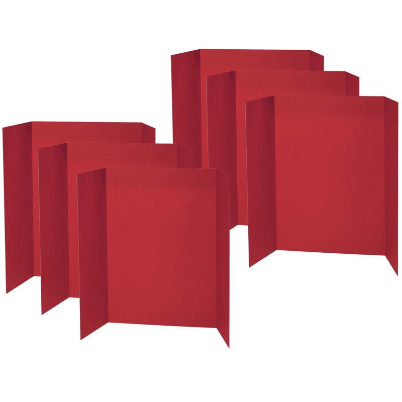 PACON - Presentation Board, Red, Single Wall, 48" x 36", Pack of 12