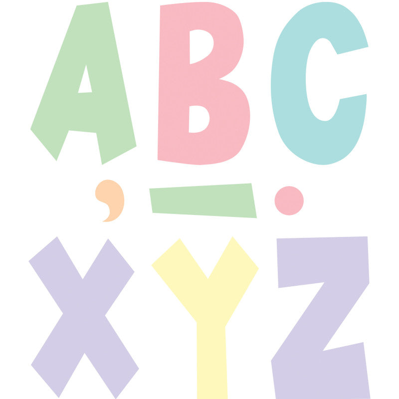 TEACHER CREATED RESOURCES - Pastel Pop 7" Fun Font Letters, 120 Per Pack, 2 Packs