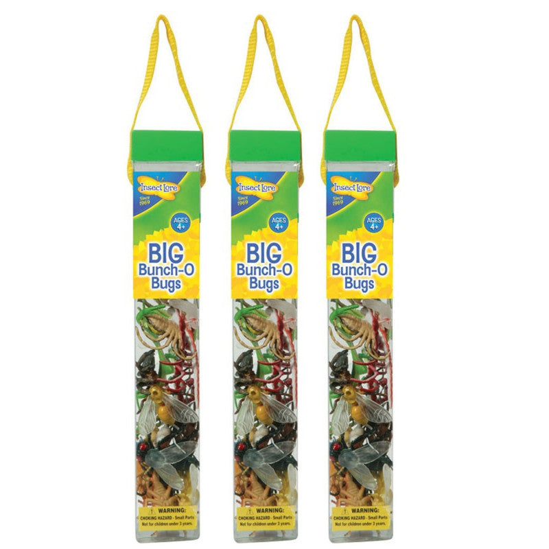 INSECT LORE - Big Bunch O' Bugs, 18 Per Set, 3 Sets