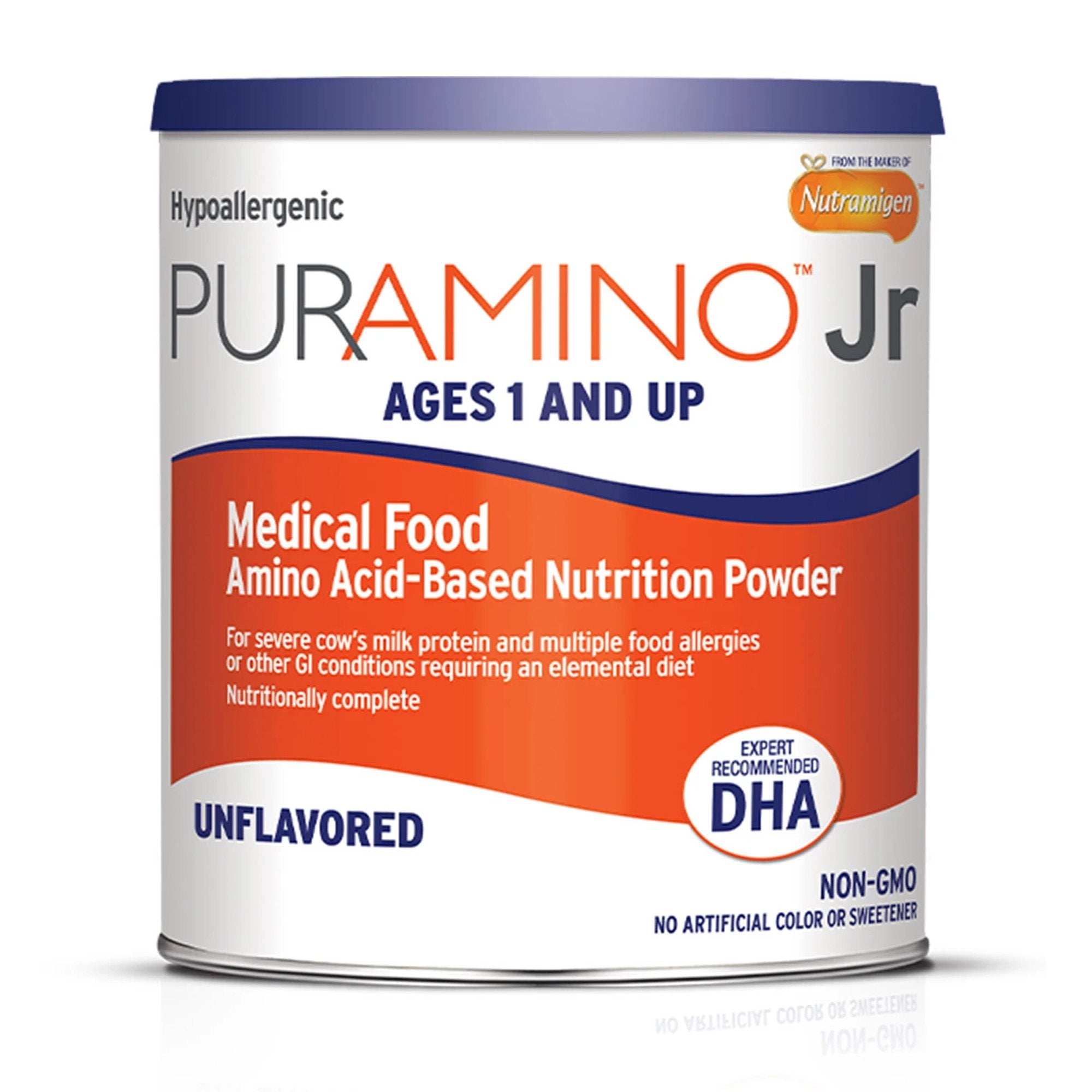 Mead Johnson - Pediatric Oral Supplement PurAmino™ Jr Unflavored 14.1 oz. Can Powder Amino Acid Cow's Milk Allergy [4/CS]