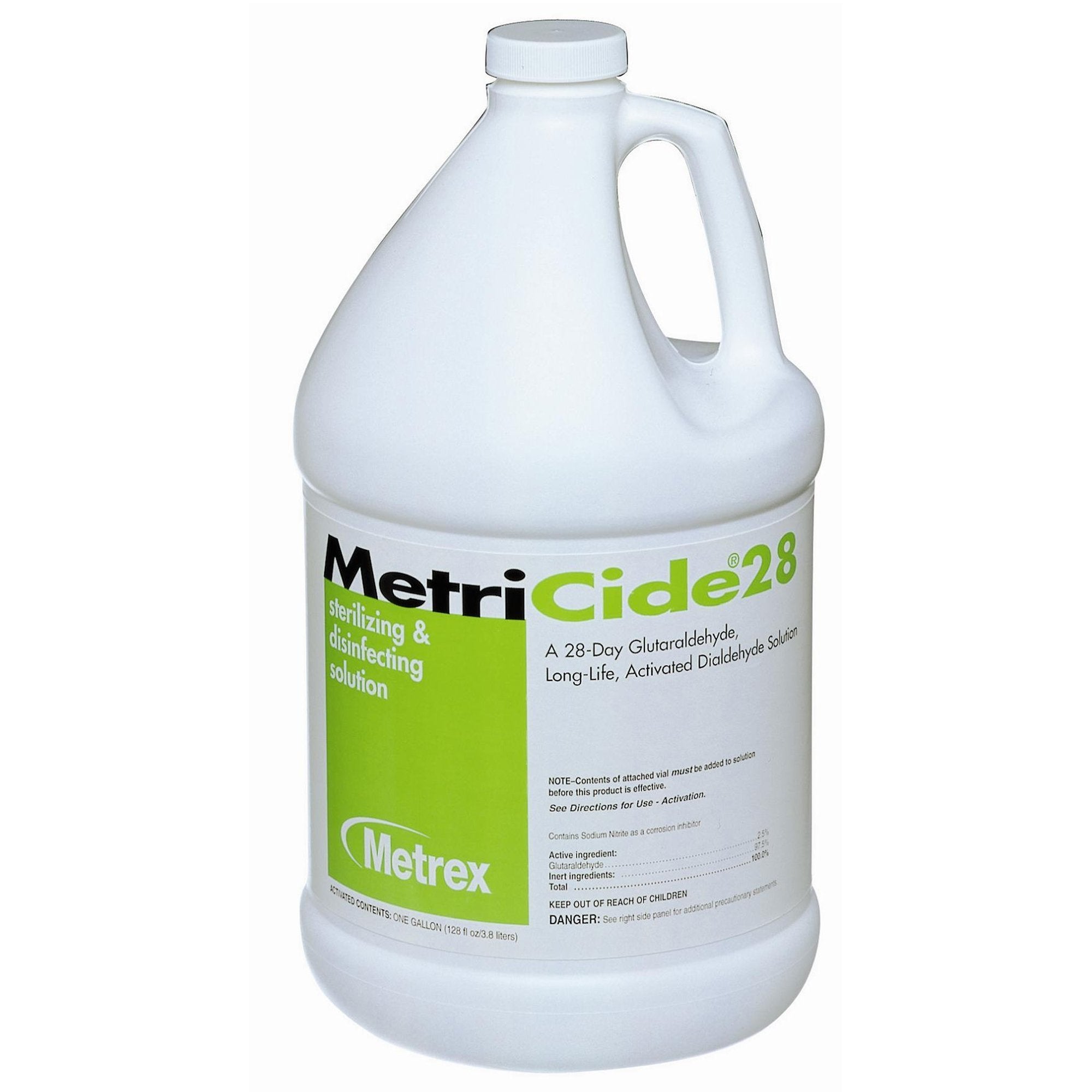 Metrex Research - Glutaraldehyde High-Level Disinfectant MetriCide™ 28 Activation Required Liquid 1 gal. Jug Reusable [4/CS]