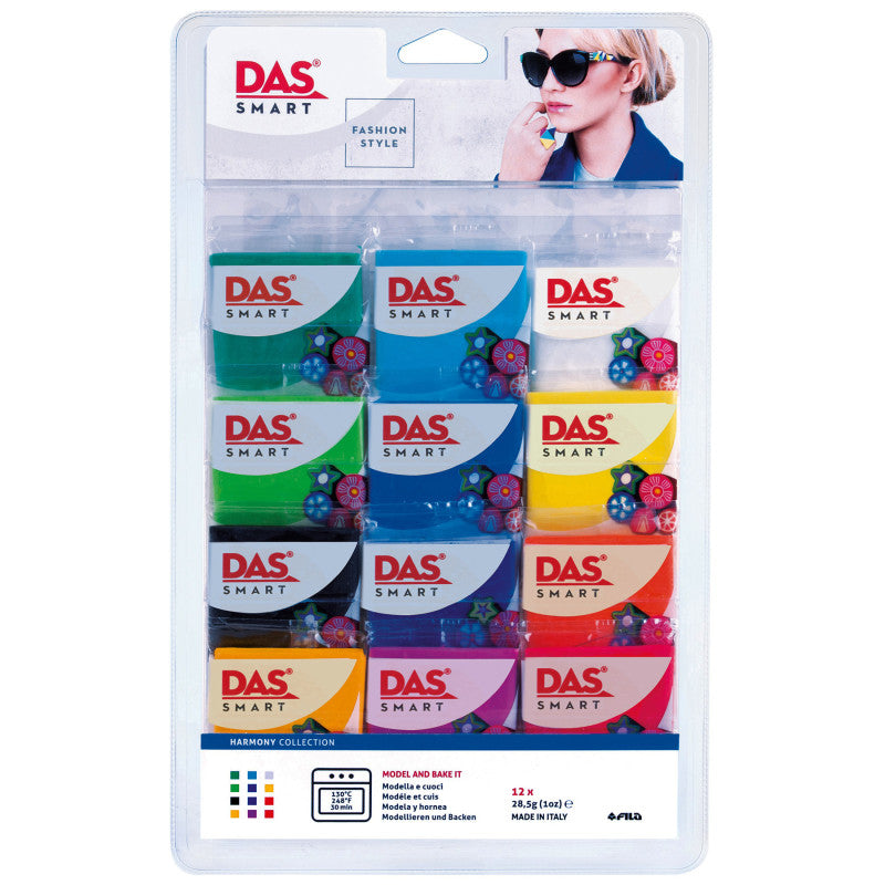 DAS - Smart Clay Set, Harmonic Set, Set of 12 (1 oz.) Packs
