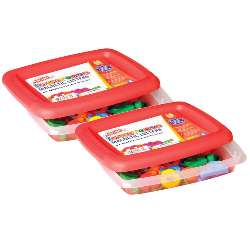 EDUCATIONAL INSIGHTS - AlphaMagnets® Multicolored Lowercase, 42 Per Pack, 2 Packs