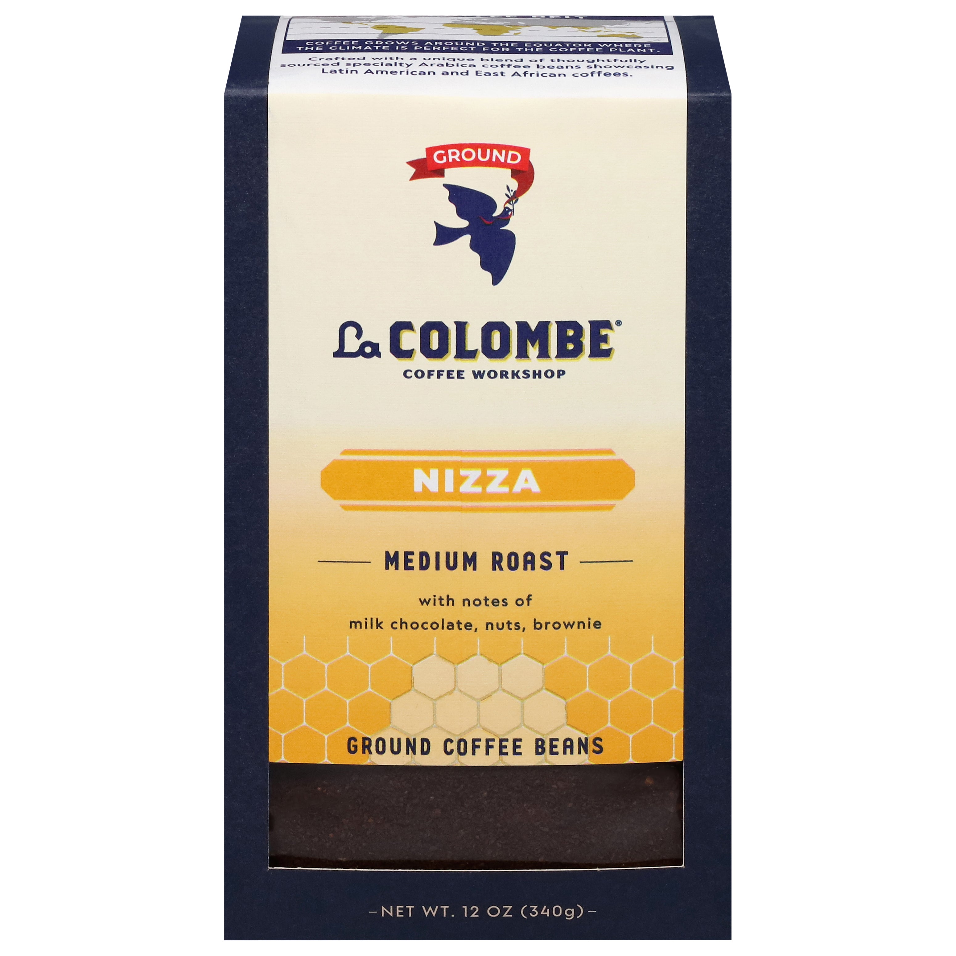 La Colombe Ground Medium Roast Nizza Coffee Beans 12 oz - Case of 4