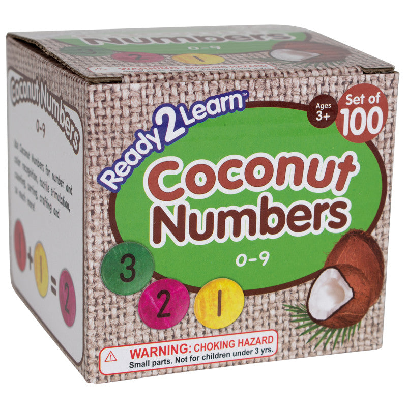 READY 2 LEARN - Coconut Numbers - Small - 0-9 - Set of 100