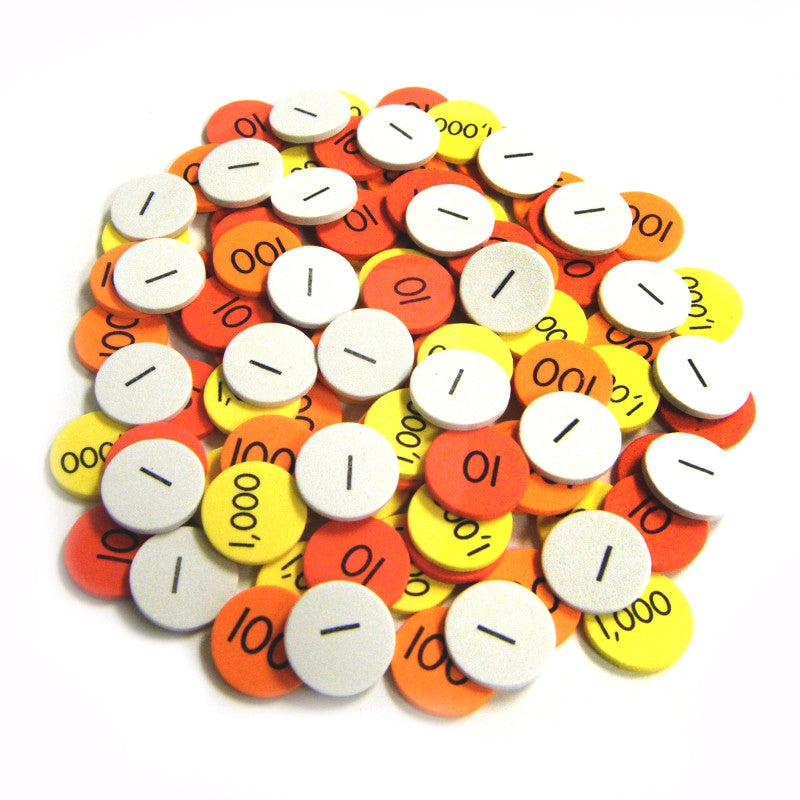 SENSATIONAL MATH - Class Set Place Value Discs, 1500 Discs