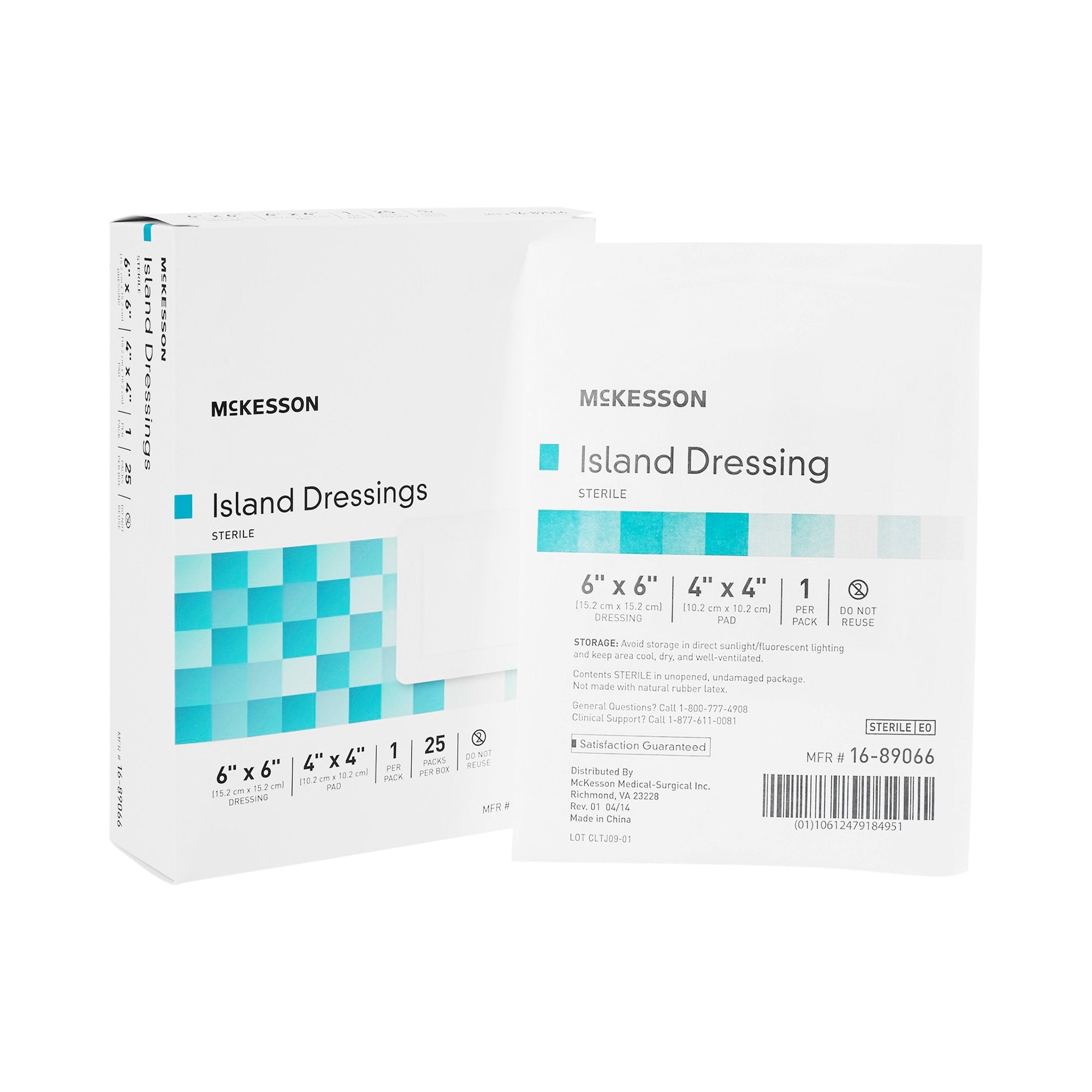 McKesson Brand - Island Dressing McKesson 6 X 6 Inch Square Sterile [100/CS]