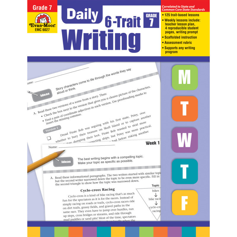 EVAN-MOOR - Daily 6-Trait Writing, Teacher's Edition, Grade 7