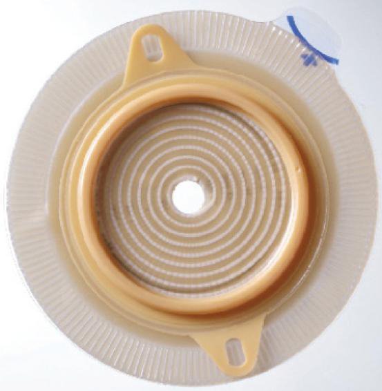 Coloplast - Ostomy Barrier Assura® Precut, Extended Wear Silicone Based Adhesive 60 mm Flange Blue Code System Synthetic Resin 1-3/4 Inch Opening [5/BX]