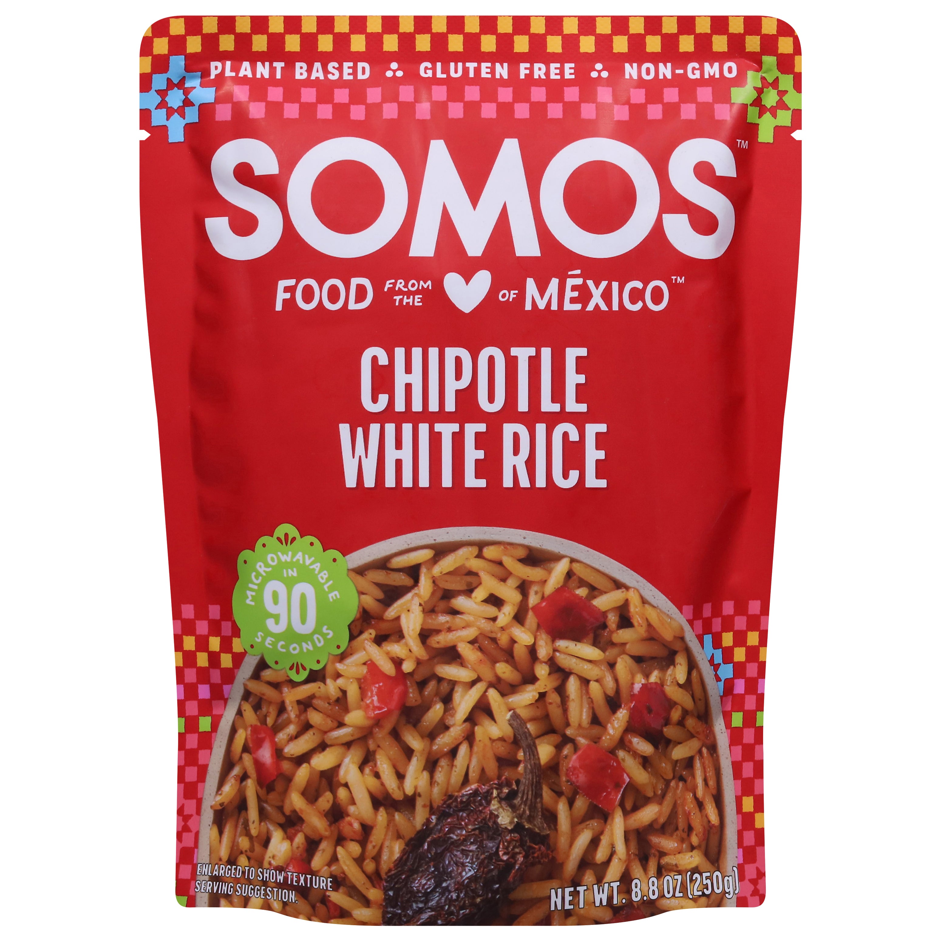 Somos Chipotle White Rice 8.8 oz - Case of 6