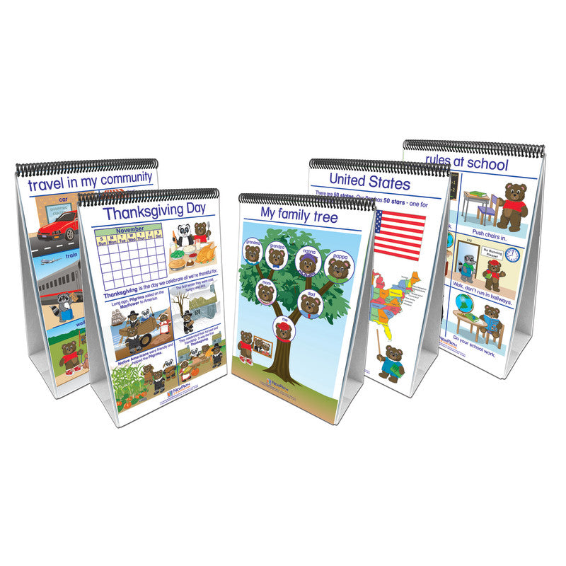 NEWPATH LEARNING - Social Studies Readiness Flip Chart, Set of All 5