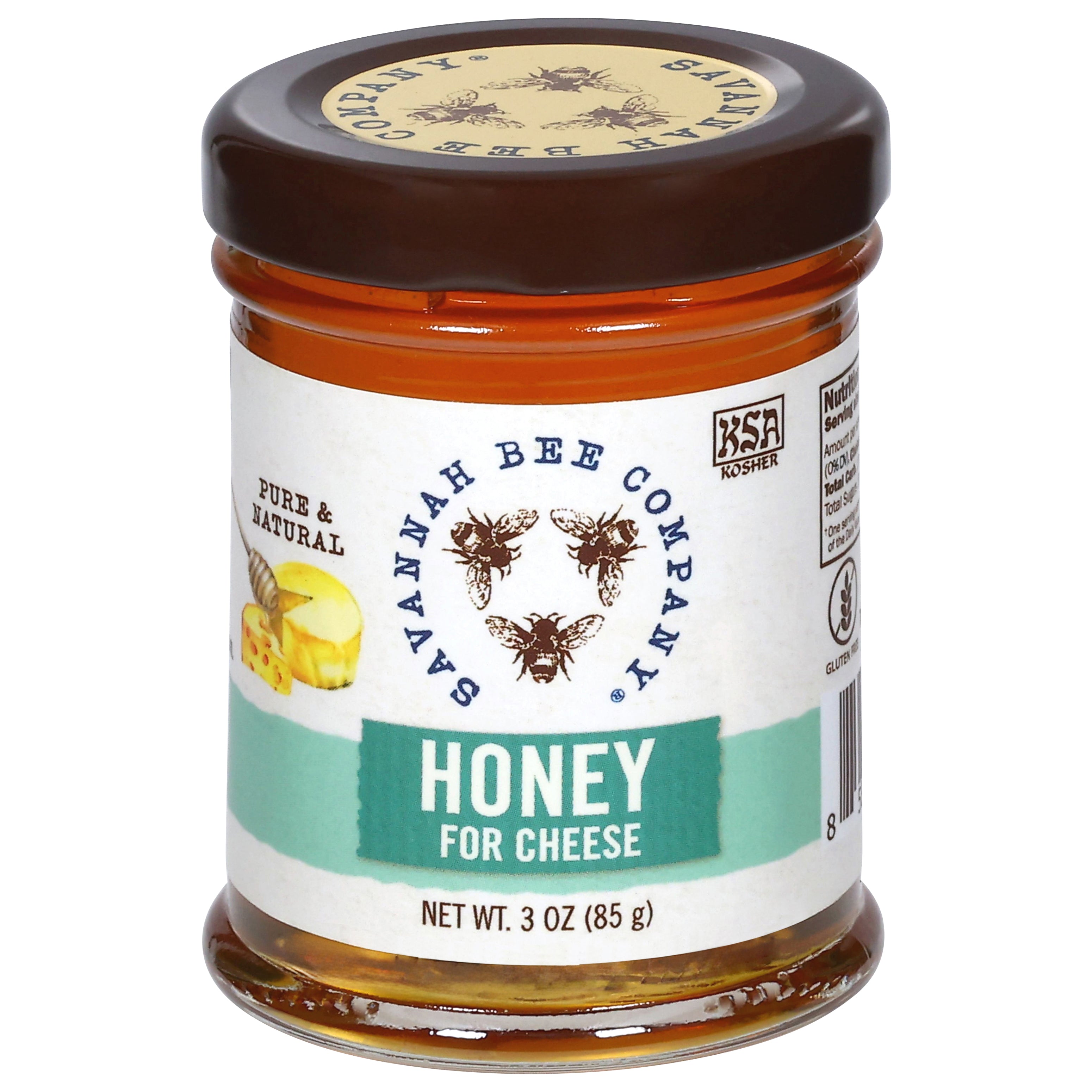 Savannah Bee Company Honey for Cheese 3 oz - Case of 12