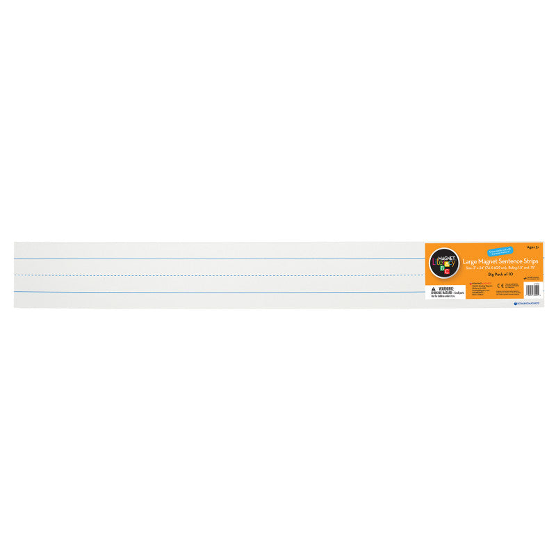 DOWLING MAGNETS - Large Magnetic Sentence Strips, 10 Pieces