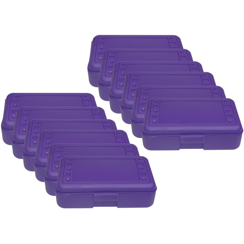 ROMANOFF - Pencil Box, Purple, Pack of 12