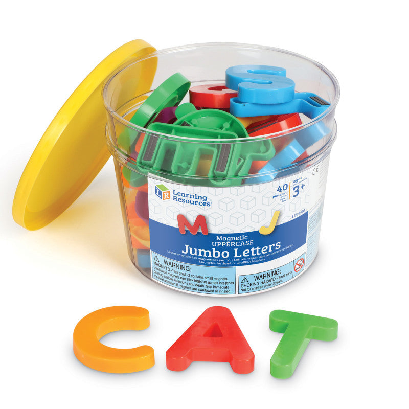 LEARNING RESOURCES - Jumbo Magnetic Letters and Numbers, Uppercase Letters