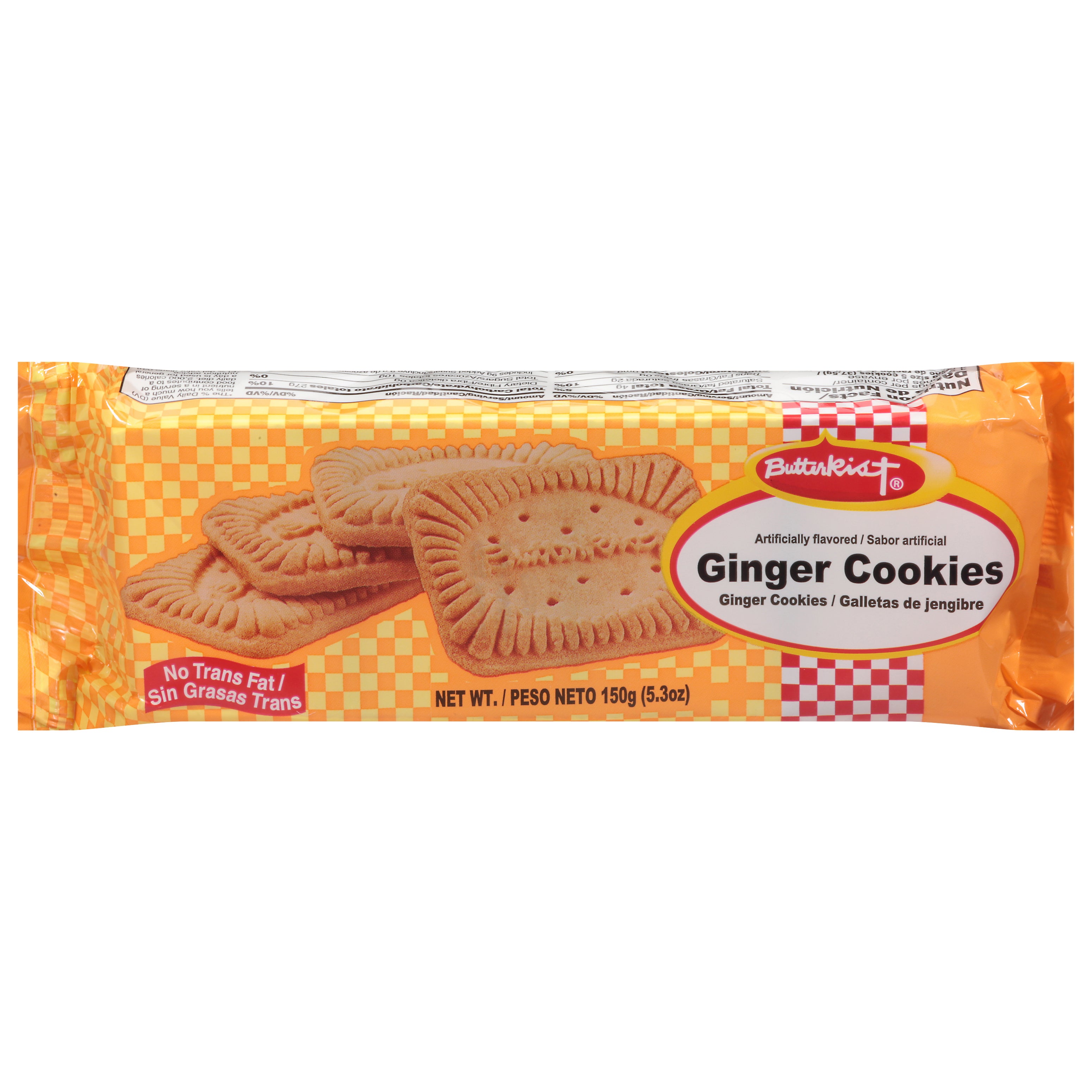 ButterKist Ginger Cookies 5.3 oz - Case of 24