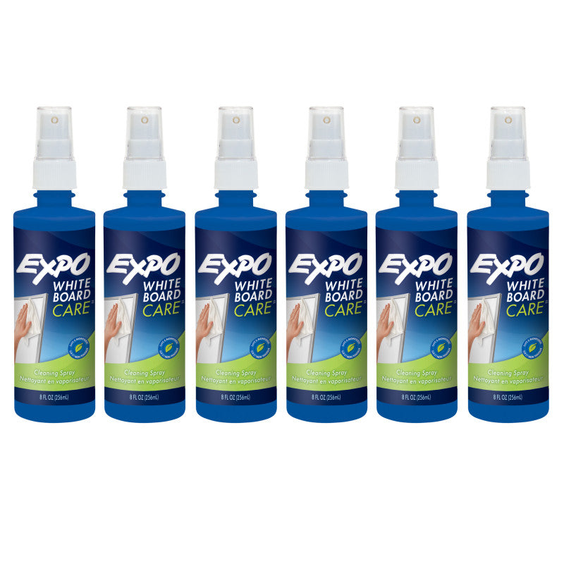 EXPO - White Board Cleaner, 8 oz. Bottle, Pack of 6