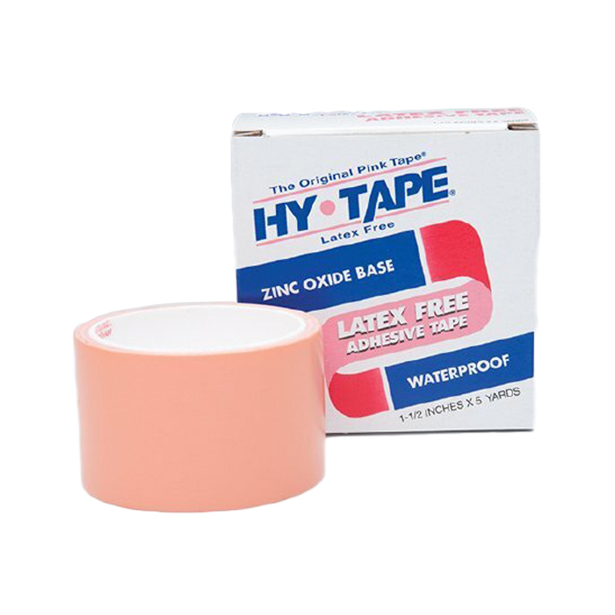 Hy-Tape International - Waterproof Medical Tape Hy-Tape® Pink 1-1/2 Inch X 5 Yard Zinc Oxide Adhesive Zinc Oxide NonSterile [36/CS]