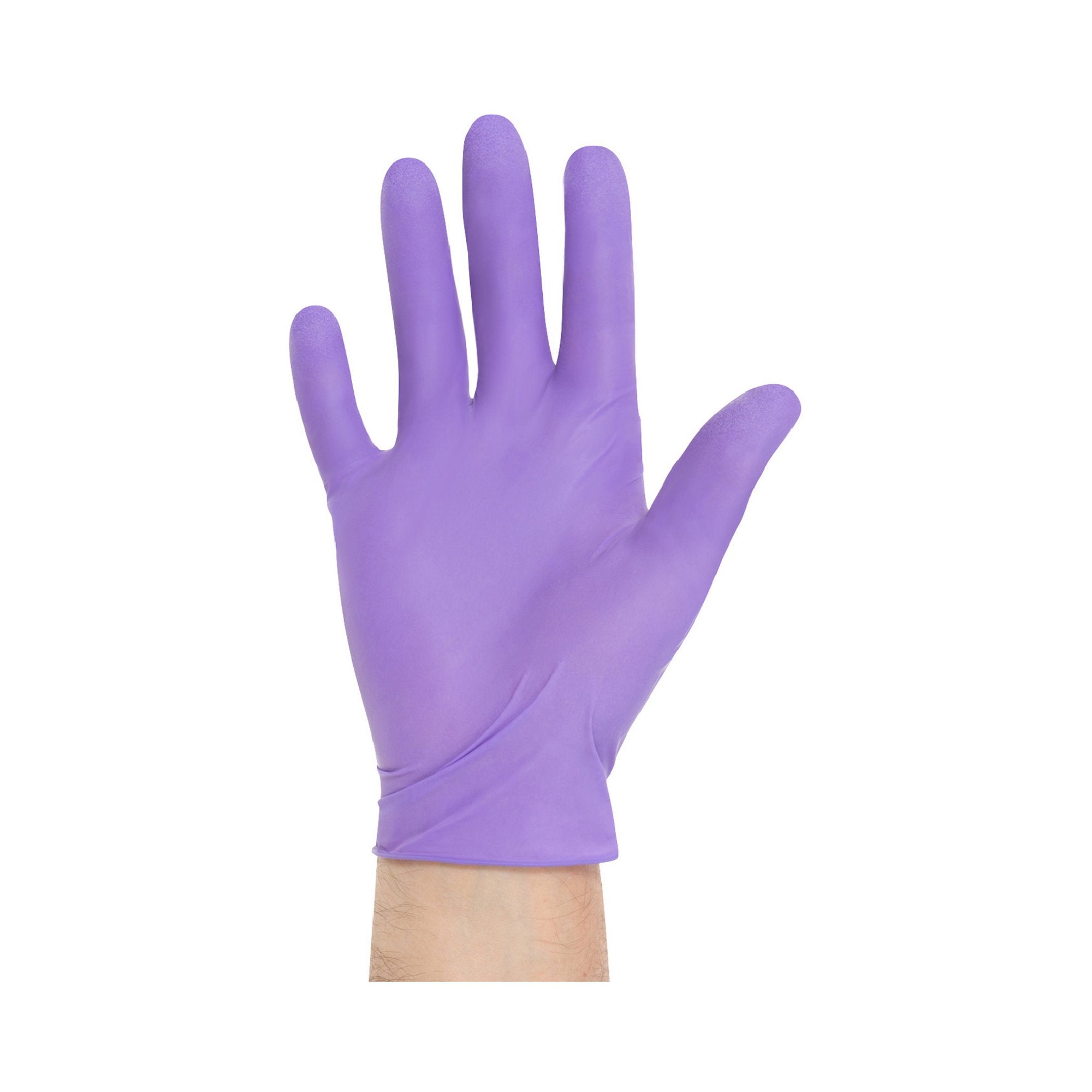 O&M Halyard Inc - Exam Glove Purple Nitrile-Xtra™ X-Large NonSterile Nitrile Extended Cuff Length Textured Fingertips Purple Chemo Tested [500/CS]