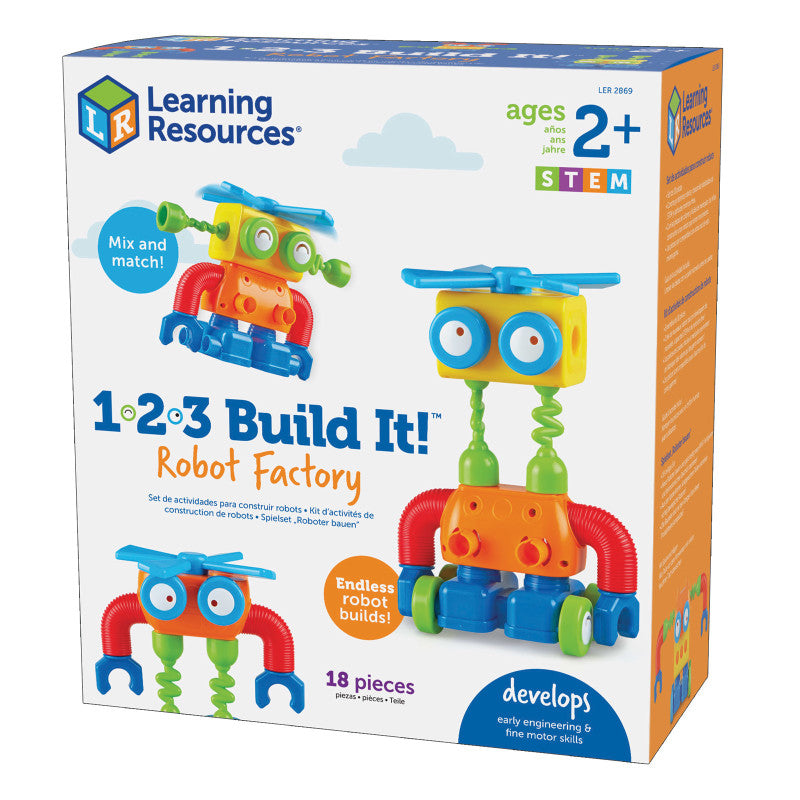 LEARNING RESOURCES - 1-2-3 Build It!™ Robot Factory