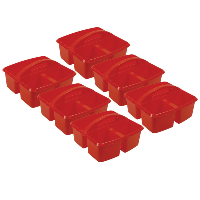 ROMANOFF - Small Utility Caddy, Red, Pack of 6