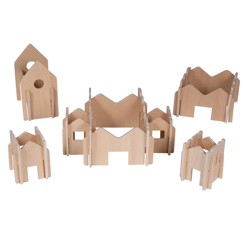 THE FRECKLED FROG - Happy Architect - Natural - Set of 28