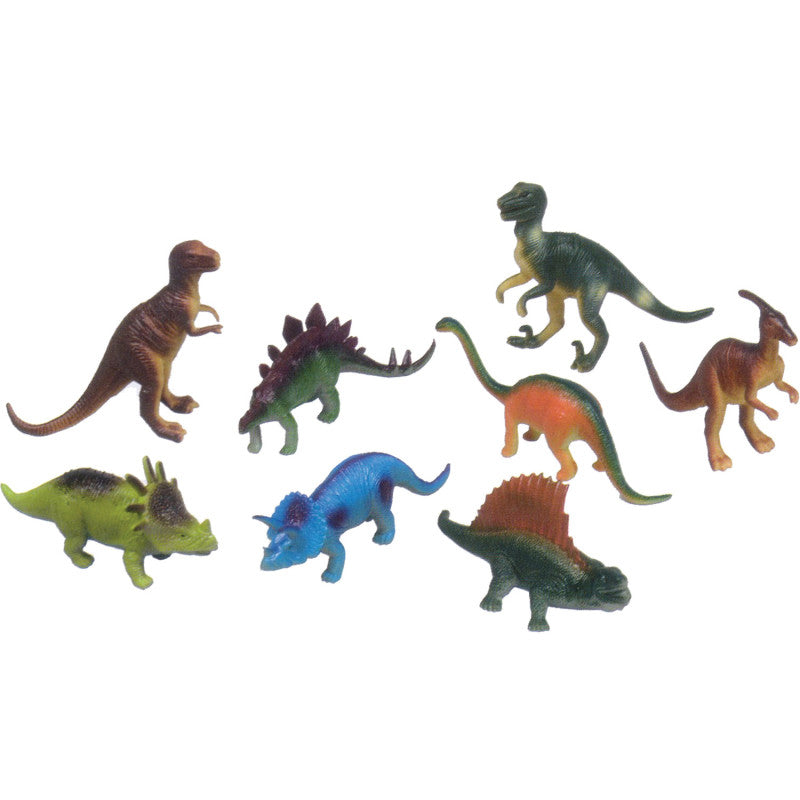 GET READY KIDS - Dinosaurs Playset, Set of 8