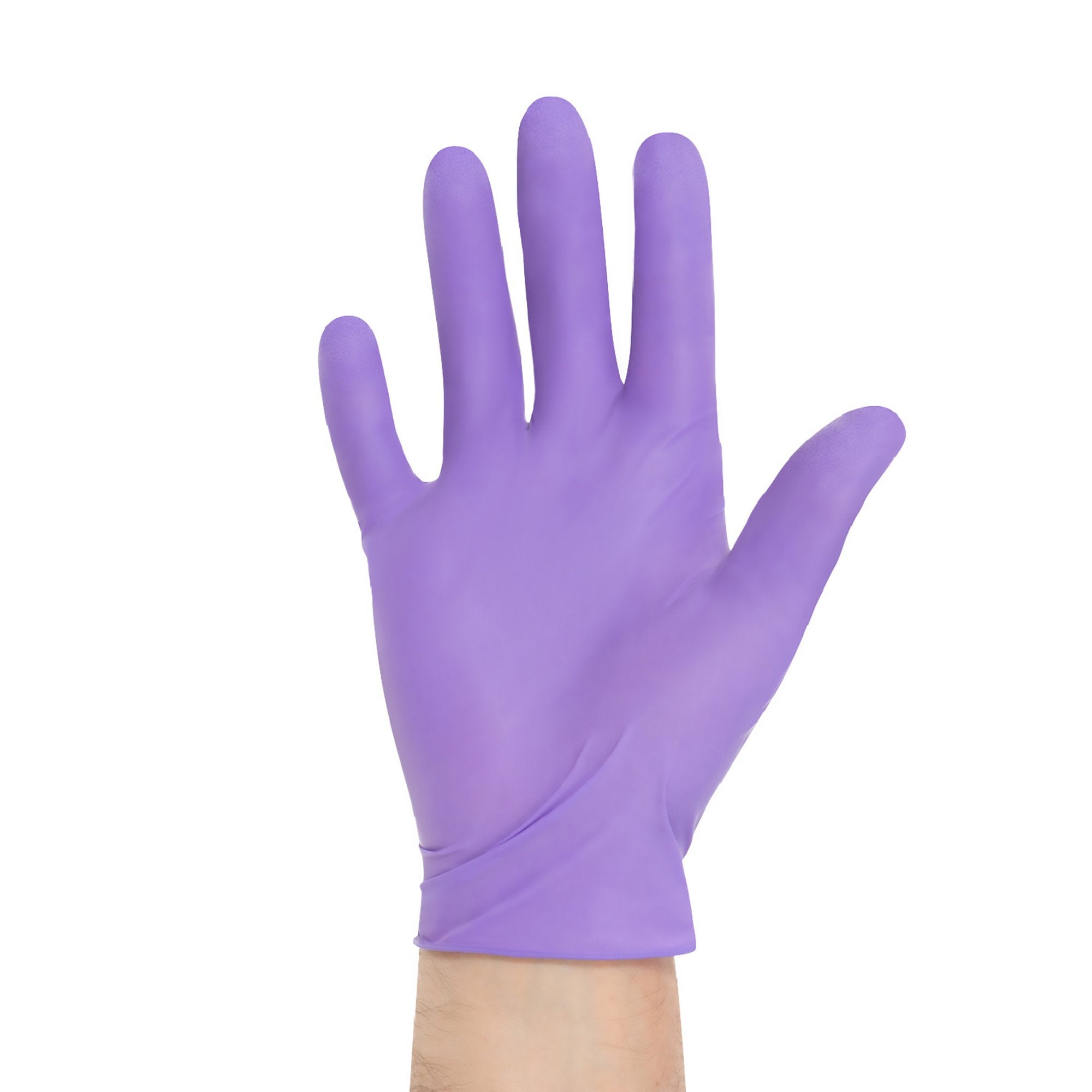 O&M Halyard Inc - Exam Glove Purple Nitrile-Xtra™ Large NonSterile Nitrile Extended Cuff Length Textured Fingertips Purple Chemo Tested [50/BX]