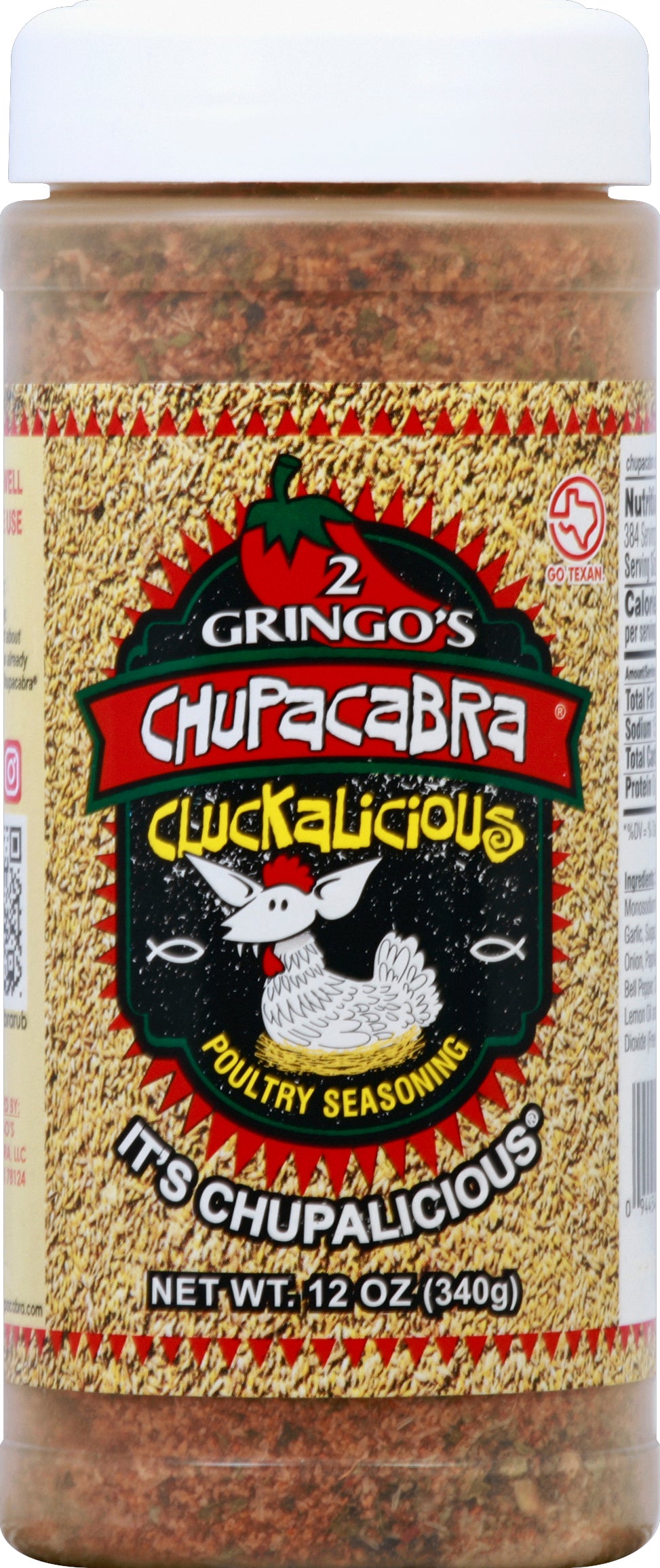 2 Gringos Chupacabra Poultry Seasoning 12 oz - Case of 6