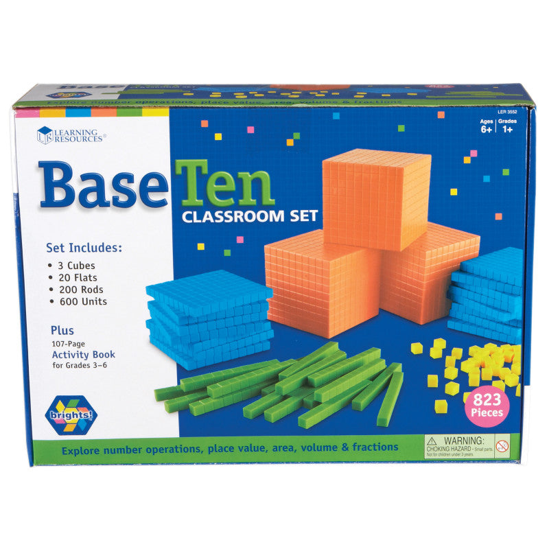 LEARNING RESOURCES - Brights!® Base Ten Classroom Set