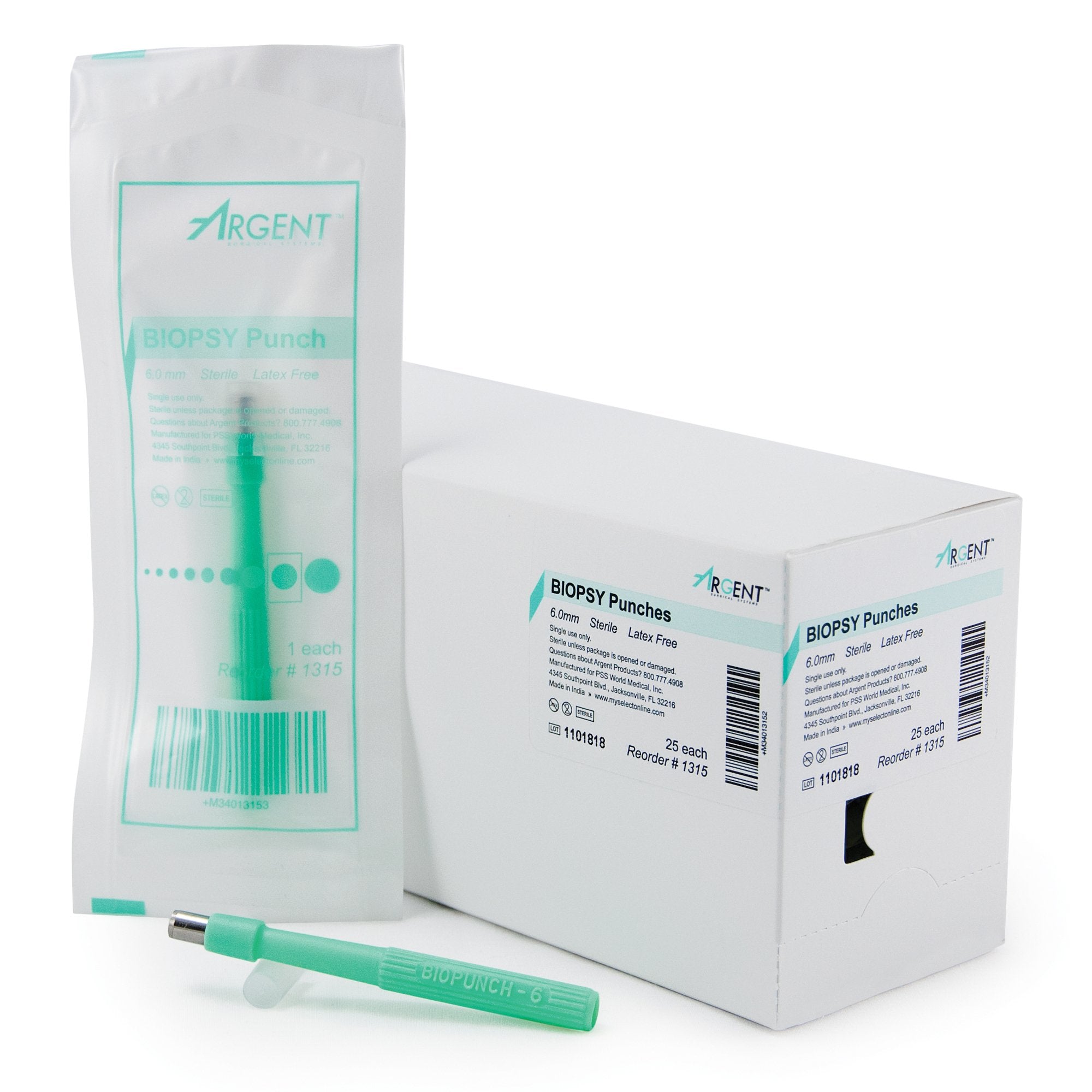 McKesson Brand - Biopsy Punch McKesson Argent™ Dermal 6 mm [100/CS]