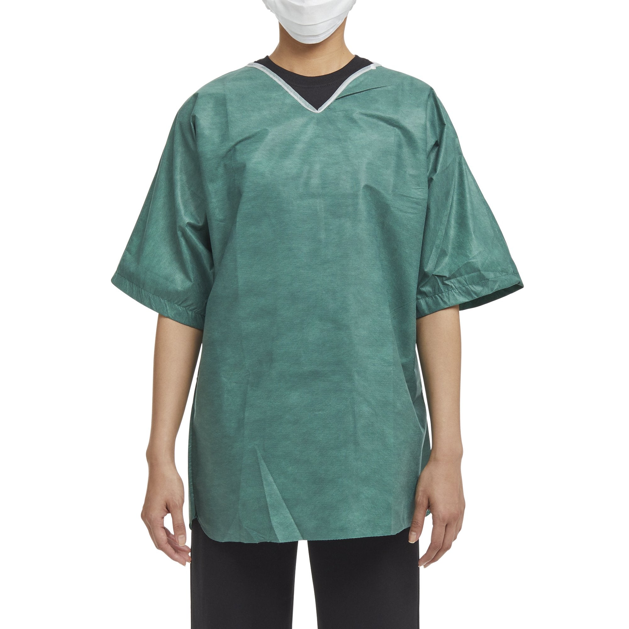 Graham Medical Products - Scrub Shirt Medium Green Without Pockets Short Sleeve Unisex [30/CS]