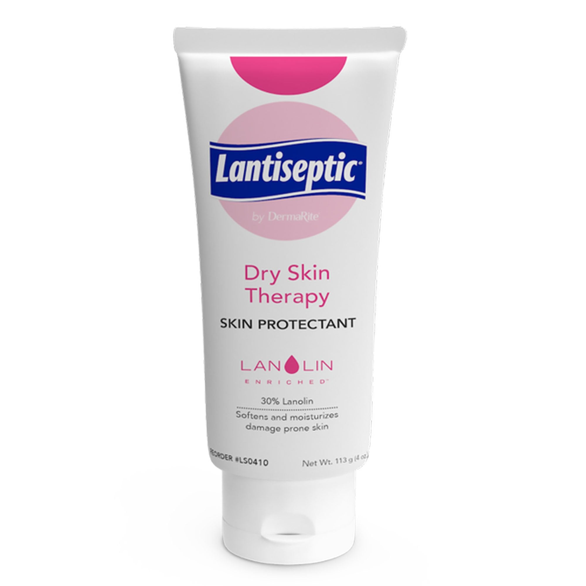 DermaRite Industries - Skin Protectant Lantiseptic® Dry Skin Therapy 4 oz. Tube Lanolin Scent Cream [12/CS]