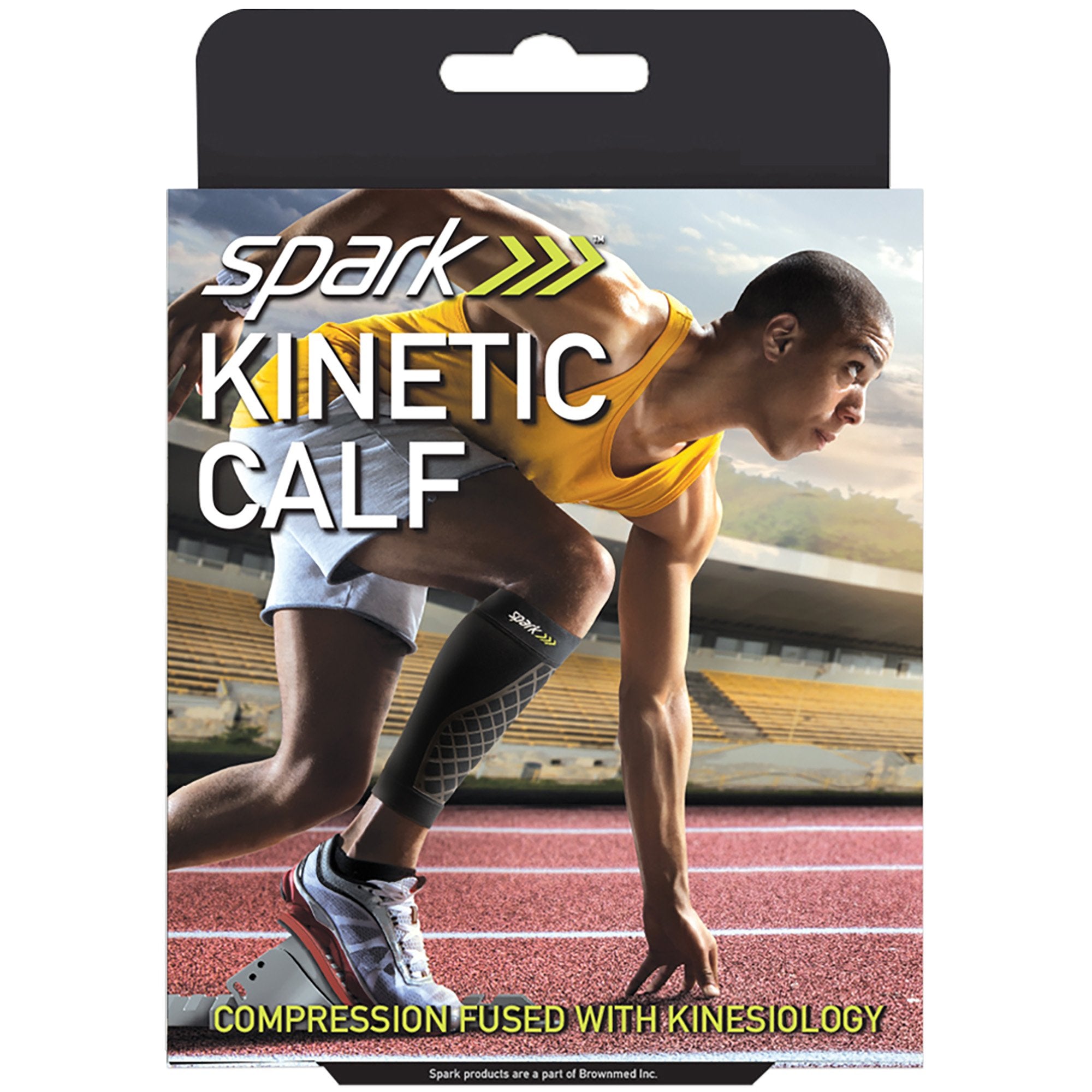 Brownmed - Calf Support Spark™ Large Pull-on 16 to 18-1/2 Inch Calf Circumference Left or Right Leg [36/CS]