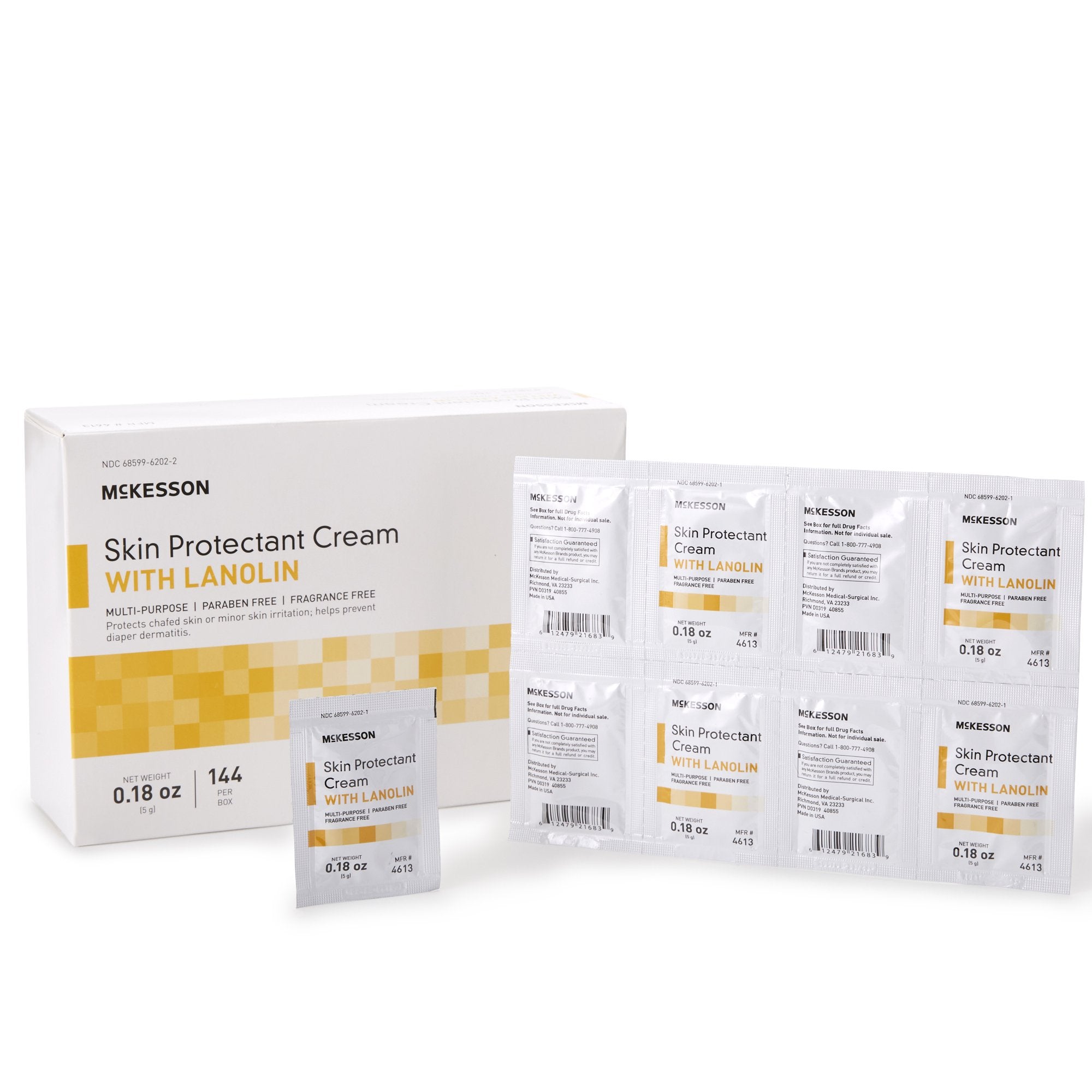 McKesson Brand - Skin Protectant Mckesson 5 Gram Individual Packet Unscented Cream [288/CS]