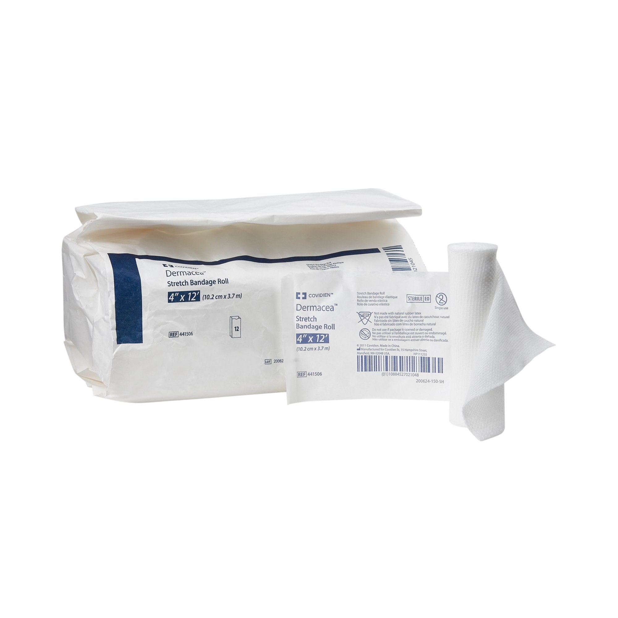 Cardinal - Conforming Bandage Dermacea™ 4 Inch X 4-1/10 Yard 1-Ply Sterile 1 per Pack [96/CS]