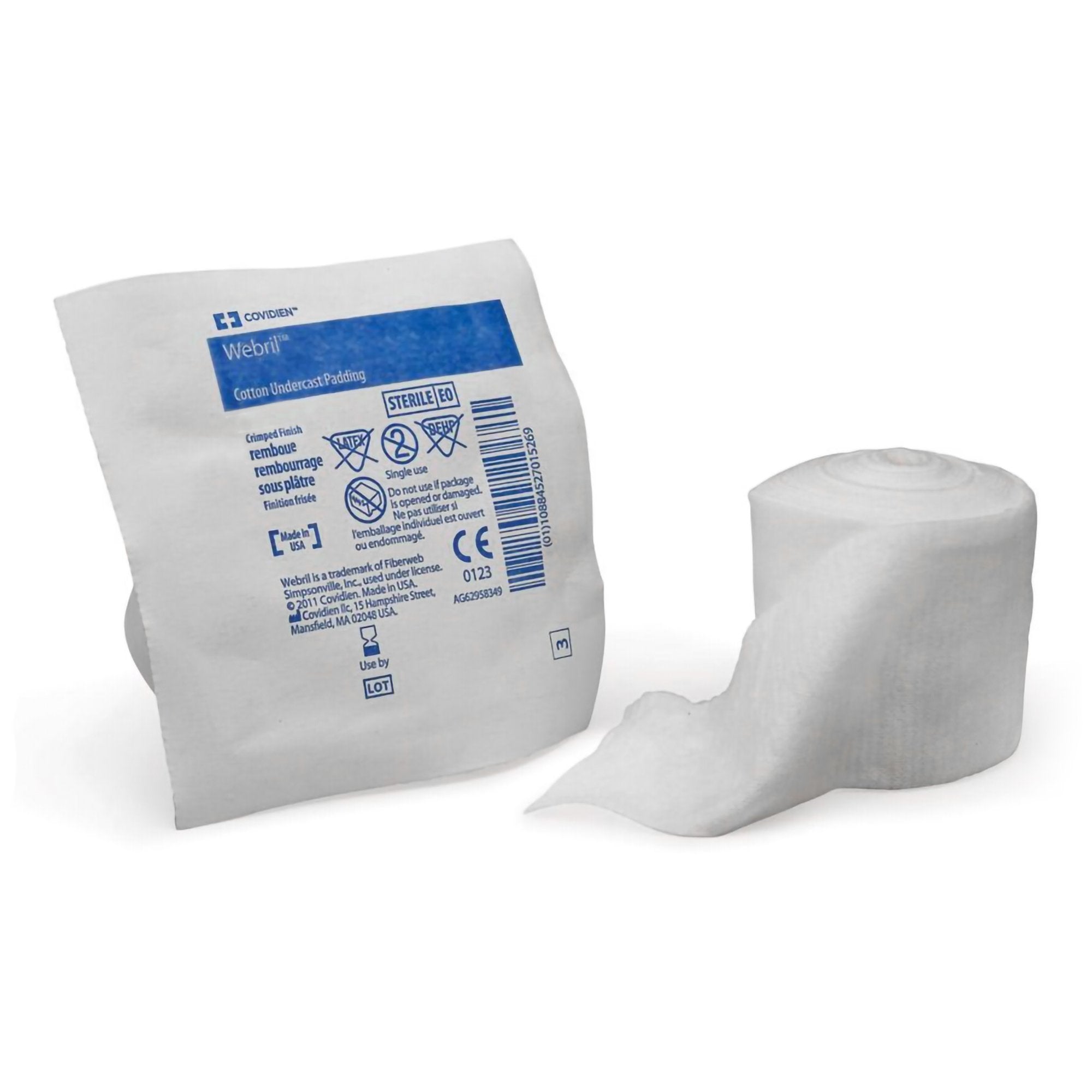 Cardinal - Cast Padding Undercast Webril™ 3 Inch X 4 Yard Cotton Sterile [50/CS]