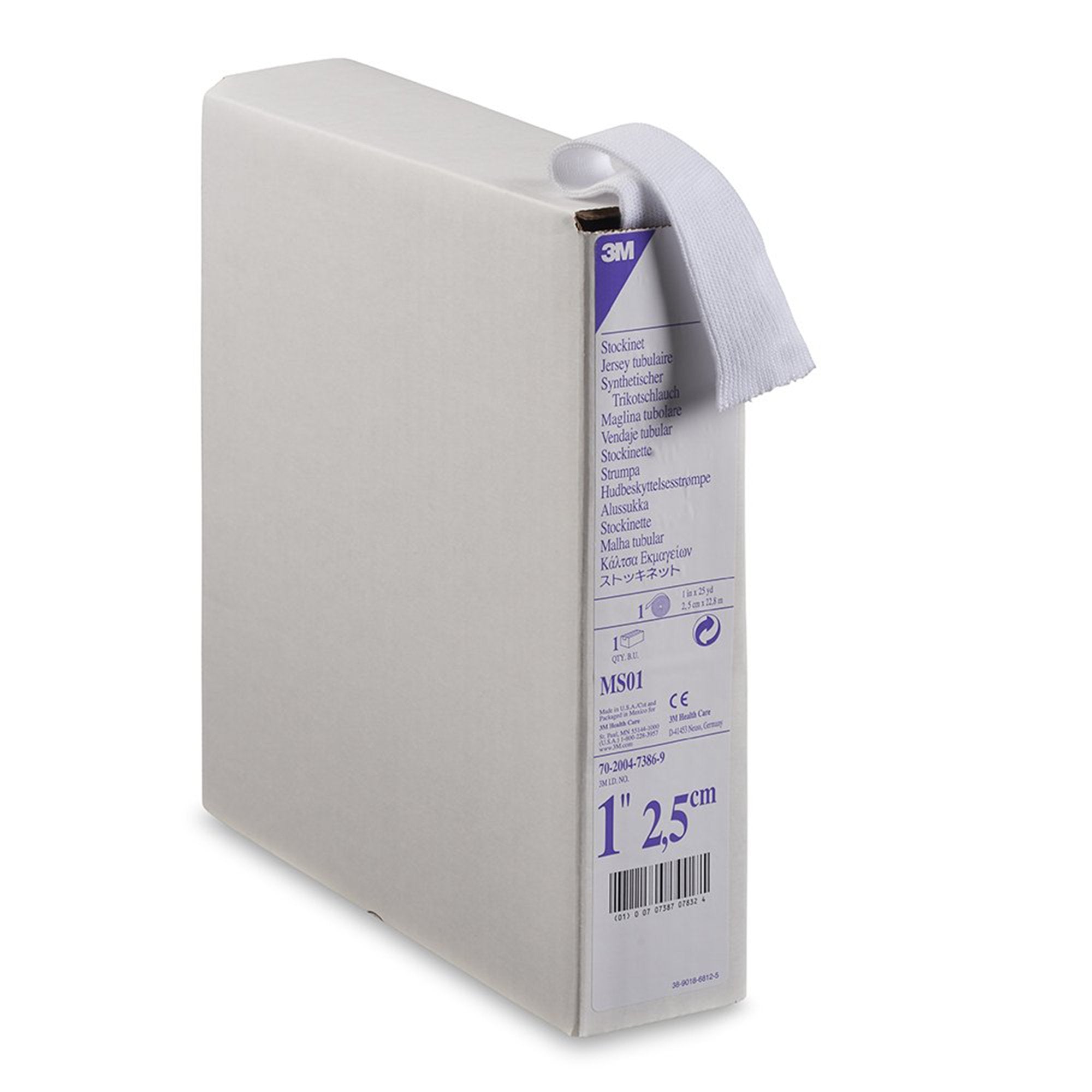 Solventum Corporation - Stockinette Tubular / Undercast 3M™ Synthetic 1 Inch X 25 Yard Polyester NonSterile [1/CS]
