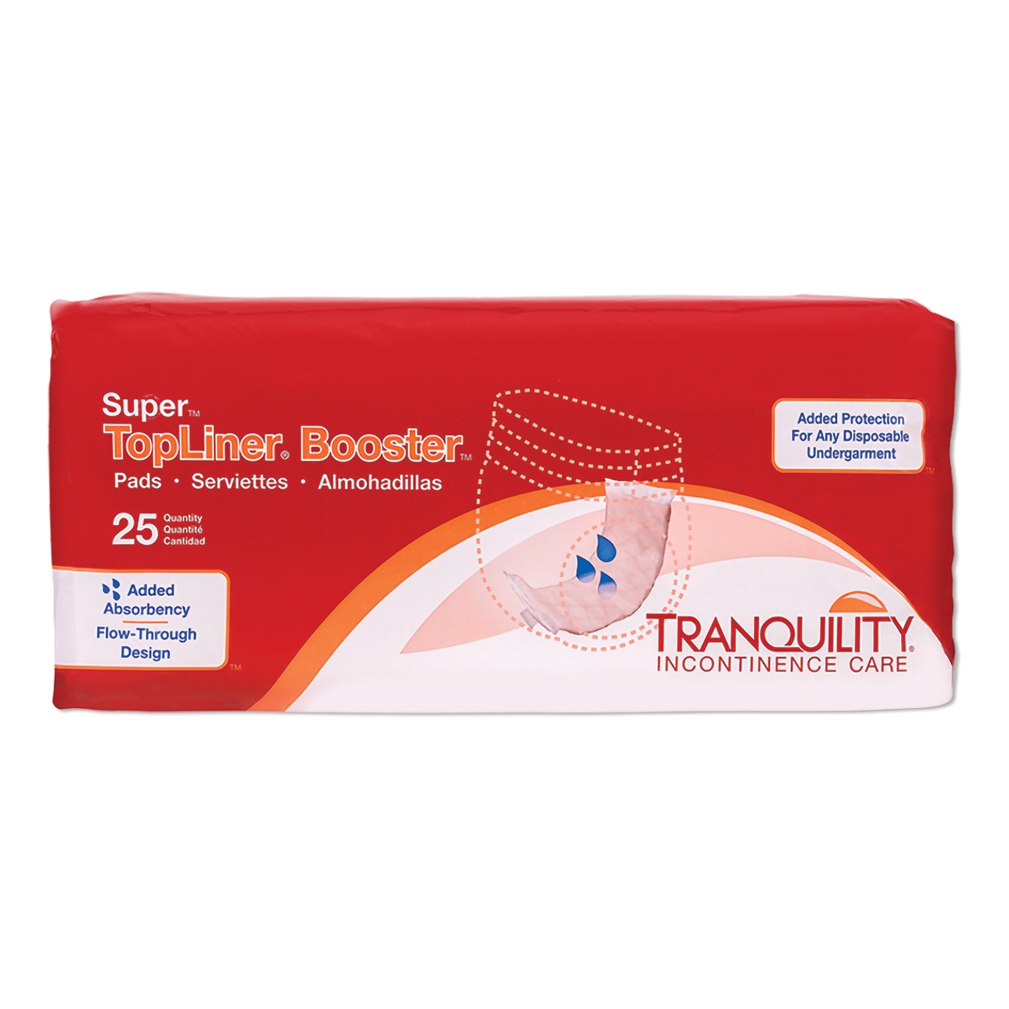 Principle Business Enterprises - Booster Pad Tranquility® TopLiner™ 4-1/4 X 15 Inch Heavy Absorbency Super Absorbent Core Super [200/CS]