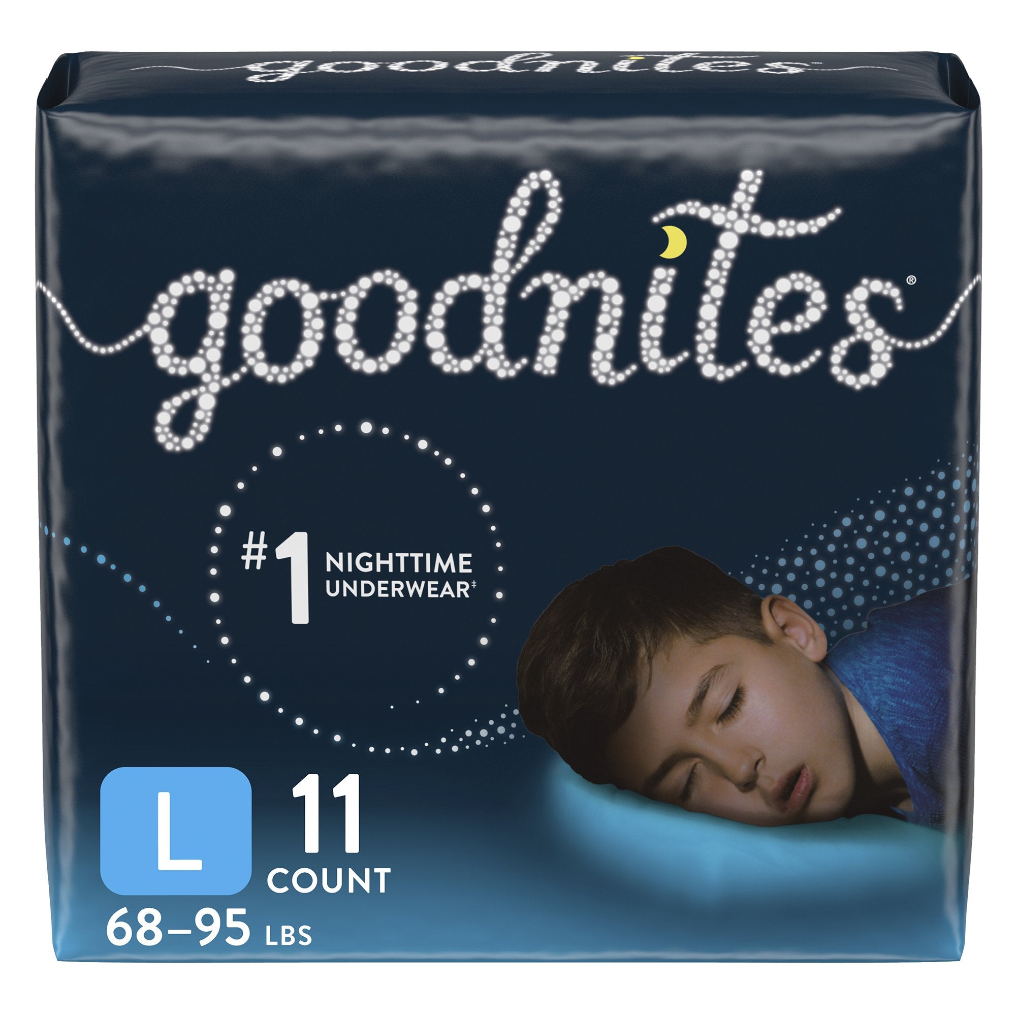 Kimberly Clark - Male Youth Absorbent Underwear GoodNites® Pull On with Tear Away Seams Large Disposable Heavy Absorbency [44/CS]