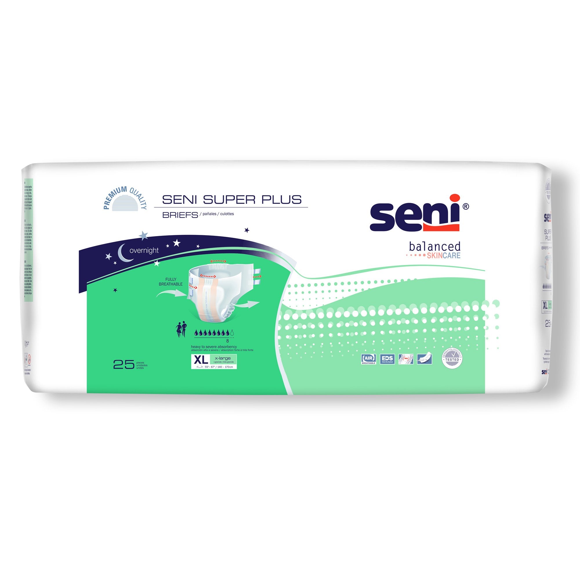 TZMO USA Inc - Unisex Adult Incontinence Brief Seni® Super Plus X-Large Disposable Heavy Absorbency [75/CS]