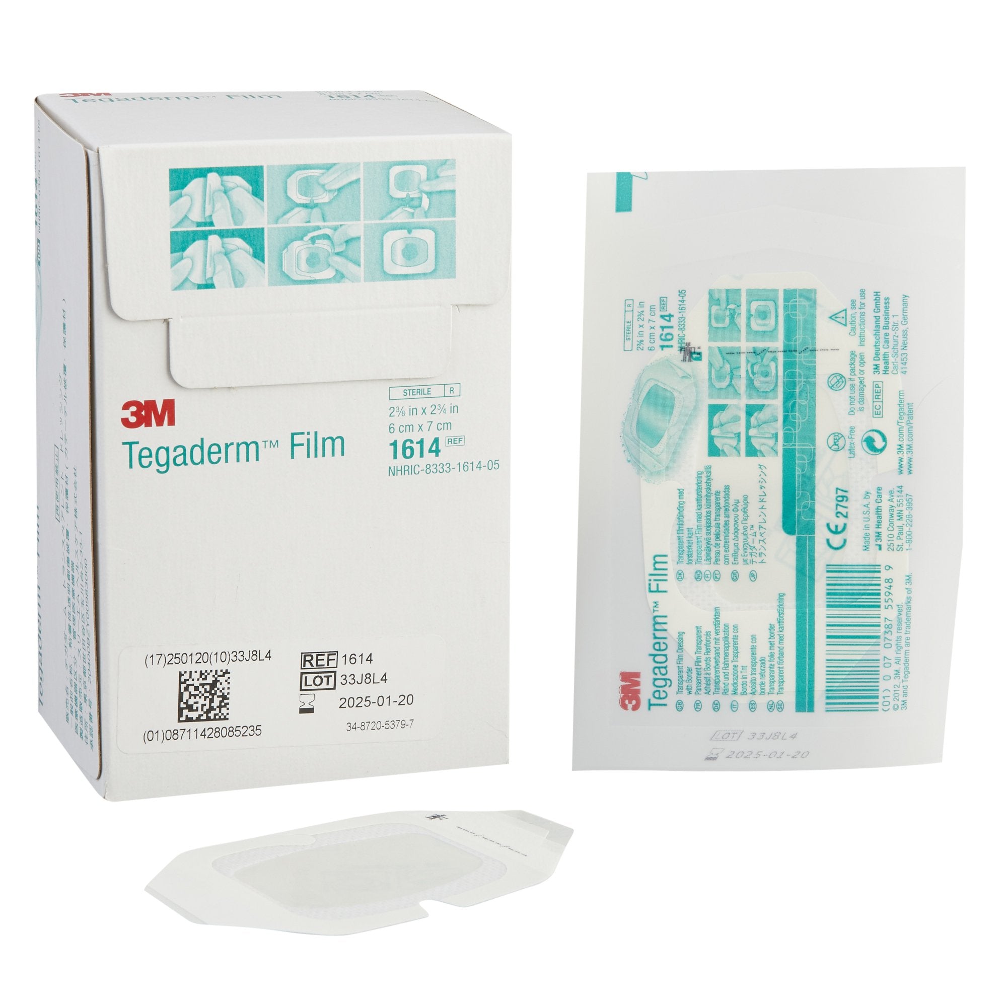 Solventum Corporation - Transparent Film Dressing 3M™ Tegaderm™ 2-3/8 X 2-3/4 Inch Frame Style Delivery Rectangle Sterile [400/CS] (468778_CS)